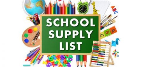 Student School Supply List 2023-2024